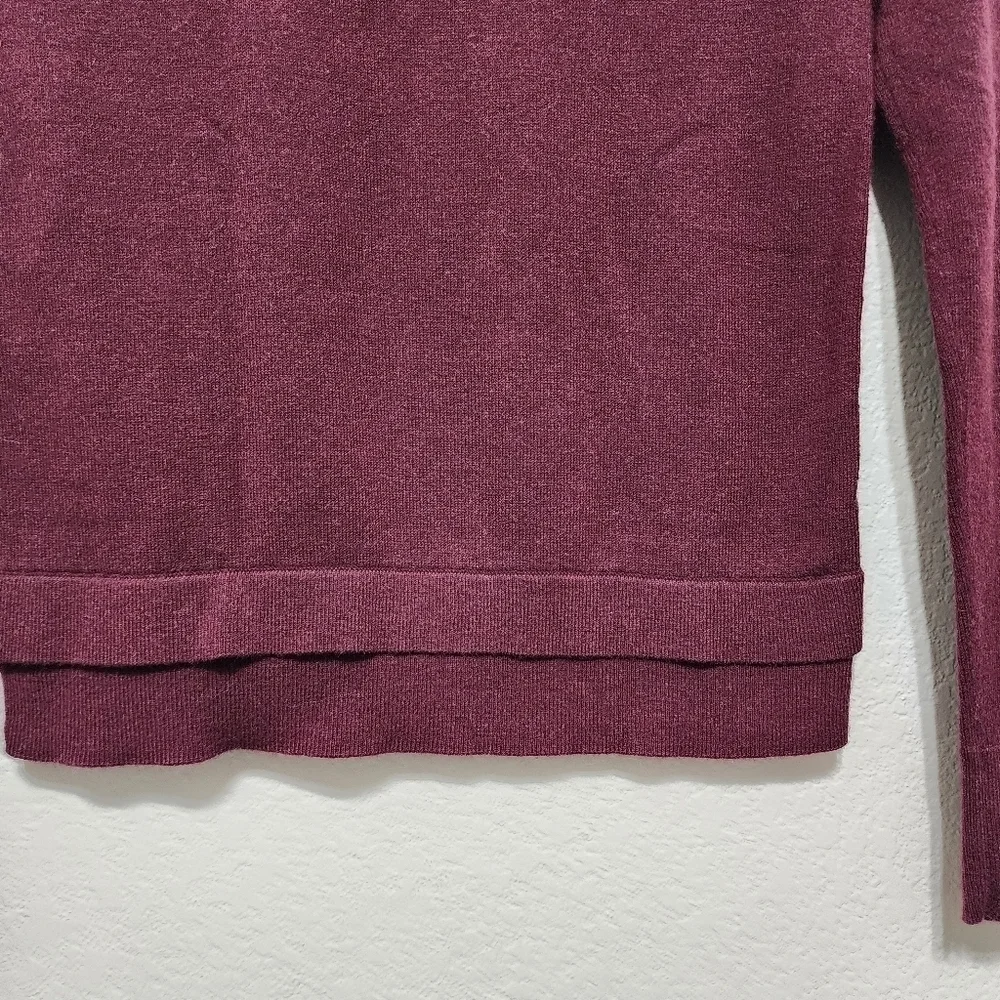 Kate Spade Burgandy Long Sleeve Sweater Size XS